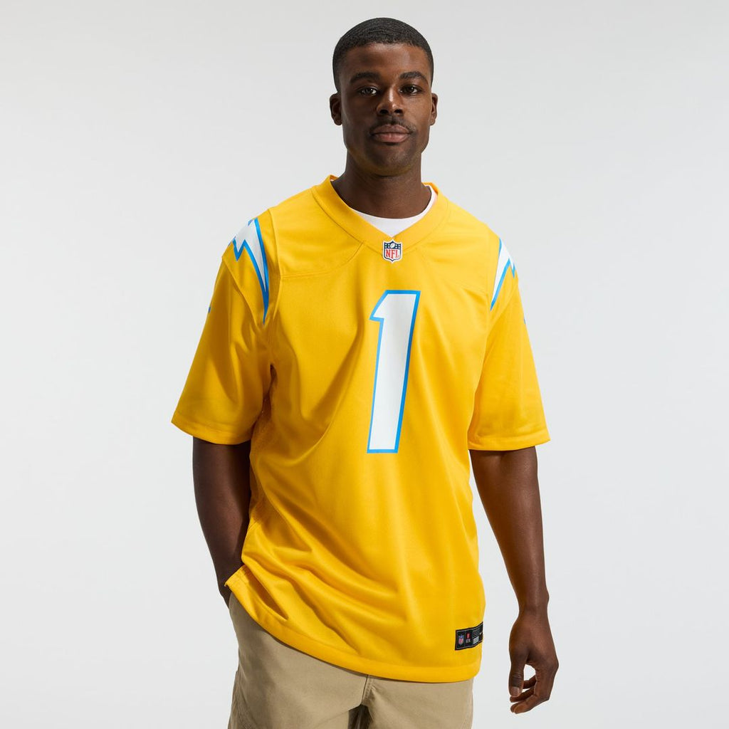Los Angeles Chargers Quentin Johnston Nike Navy Alternate Super Chargers Game Player Jersey