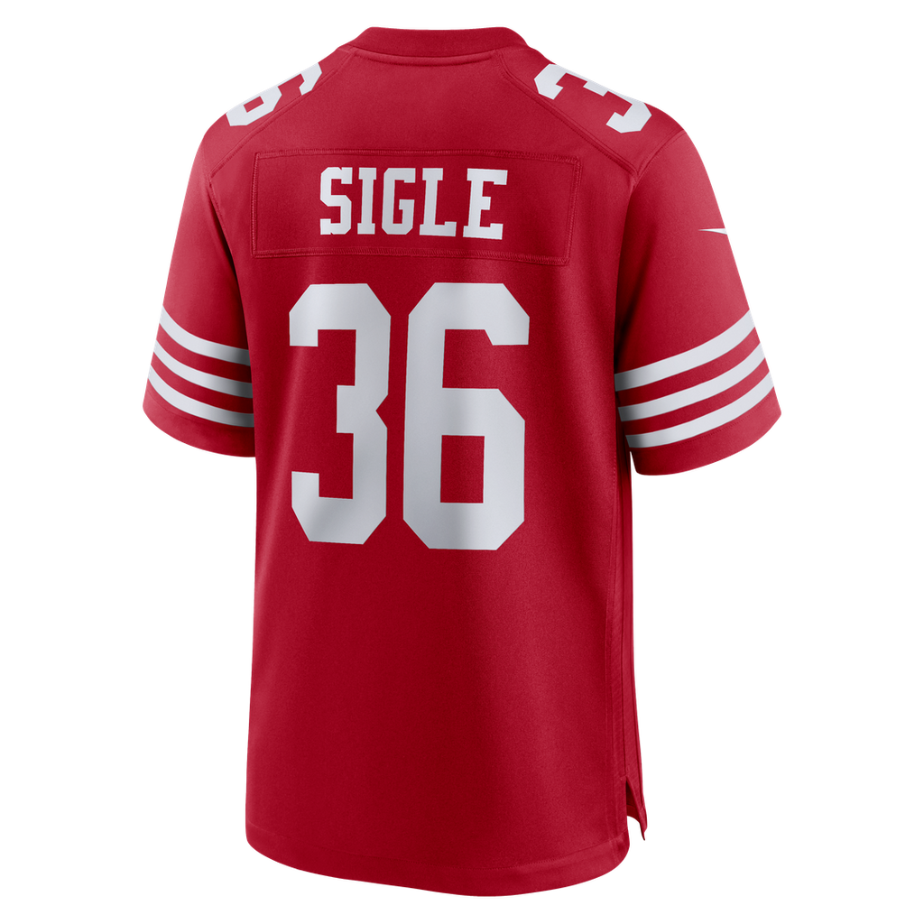 San Francisco 49ers Marques Sigle Nike Scarlet Team Game Jersey