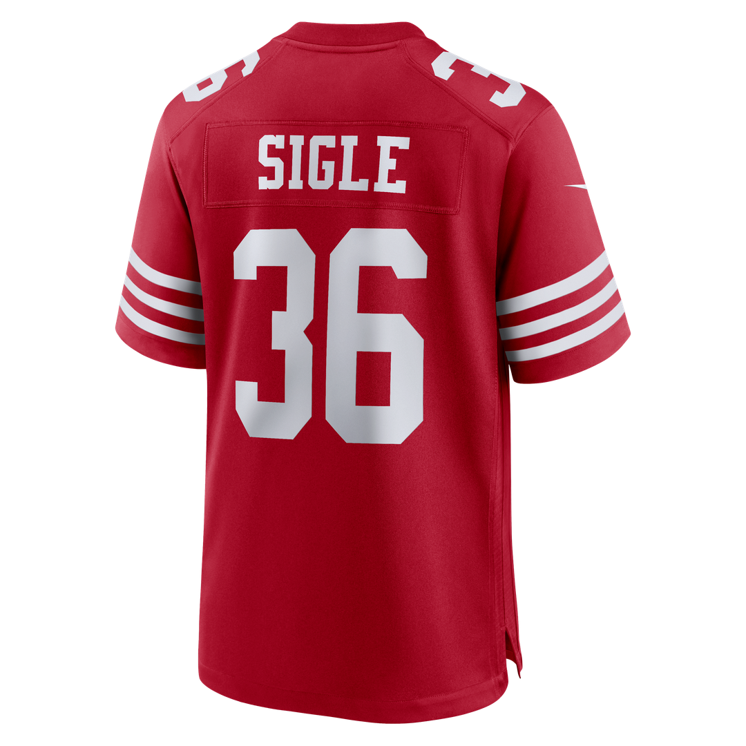 San Francisco 49ers Marques Sigle Nike Scarlet Team Game Jersey