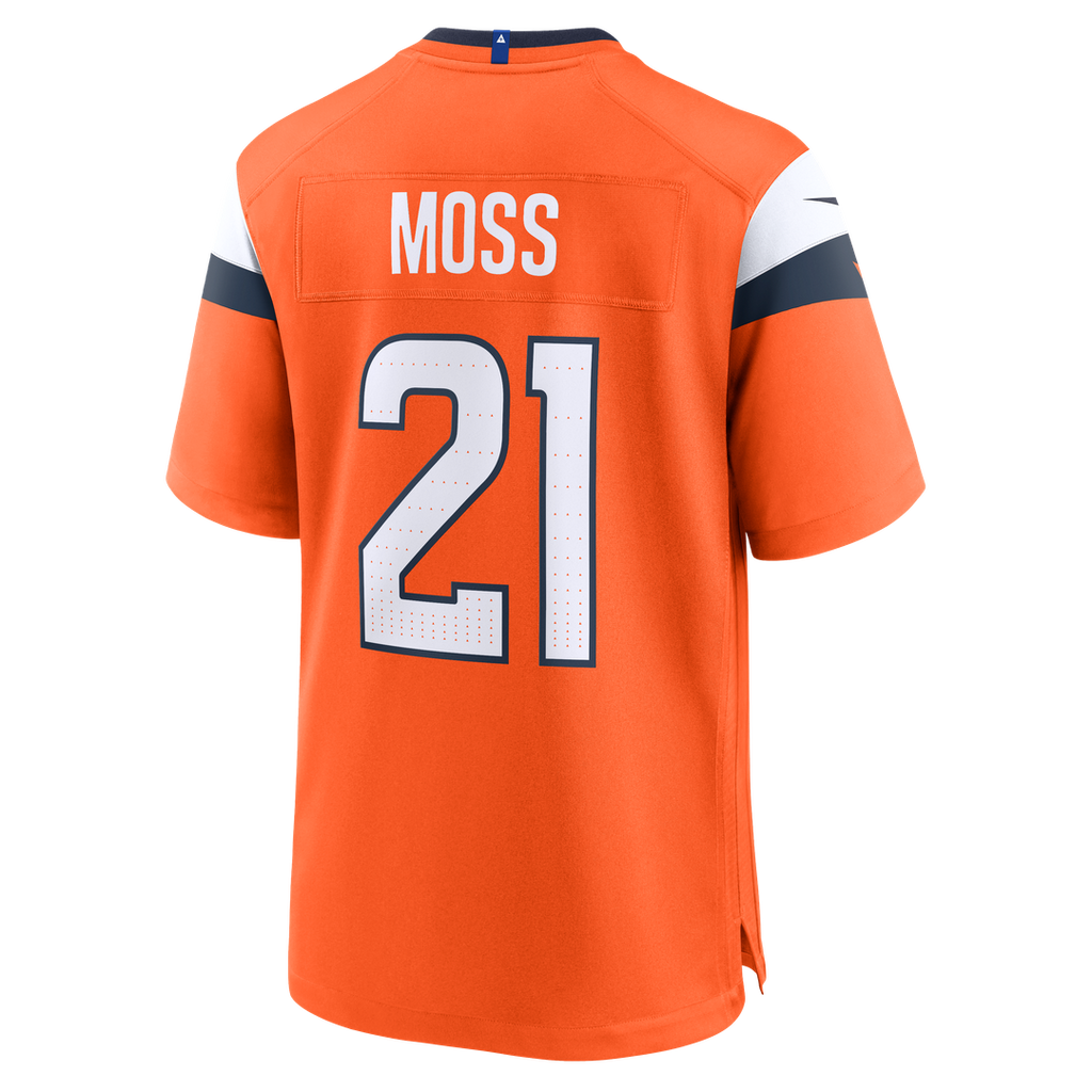 Denver Broncos Riley Moss Nike Orange Team Game Jersey