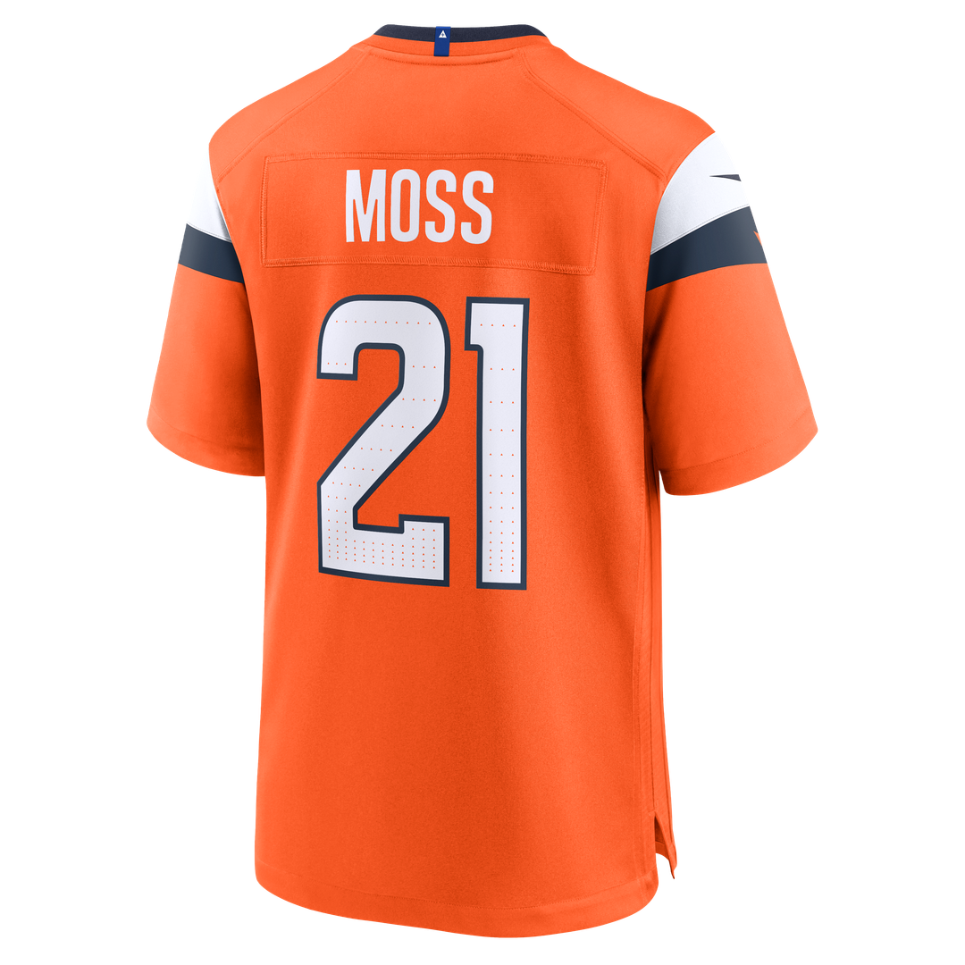 Denver Broncos Riley Moss Nike Orange Team Game Jersey