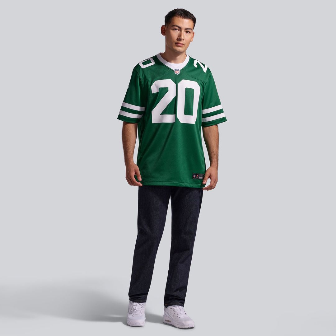 New York Jets Breece Hall Nike Legacy White Game Jersey