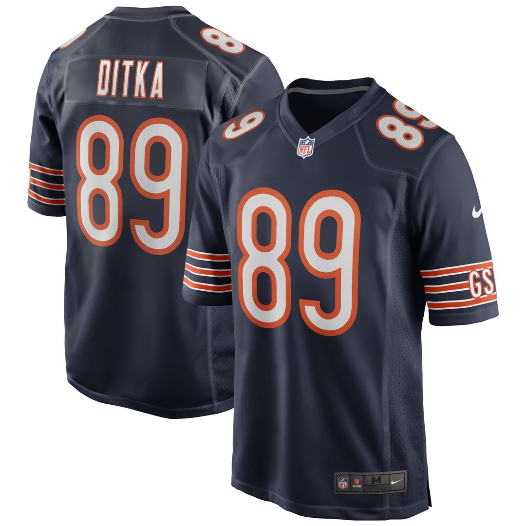 Chicago Bears Mike Ditka Nike White Retired Player Game Jersey