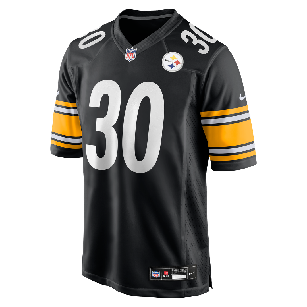Pittsburgh Steelers Jaylen Warren Nike Black Game Player Jersey
