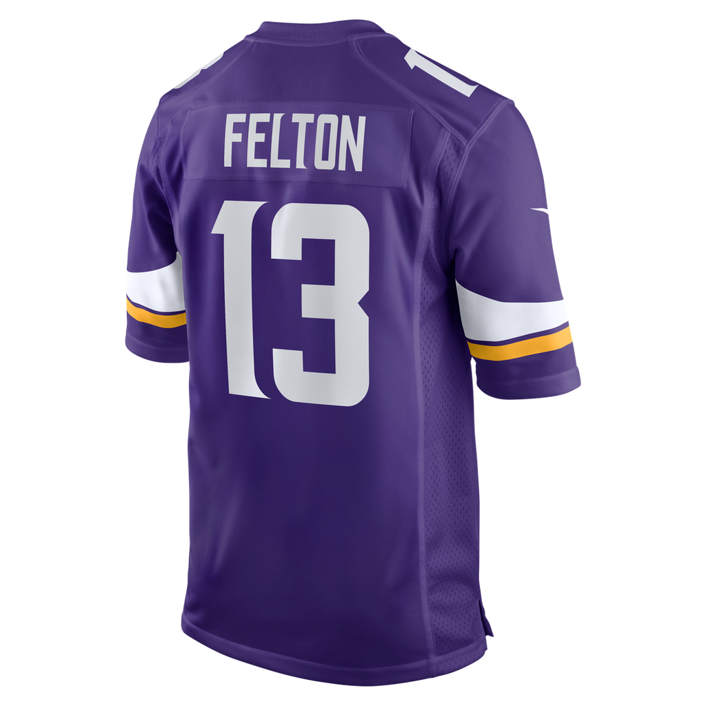 Minnesota Vikings Tai Felton Nike Purple Team Game Jersey