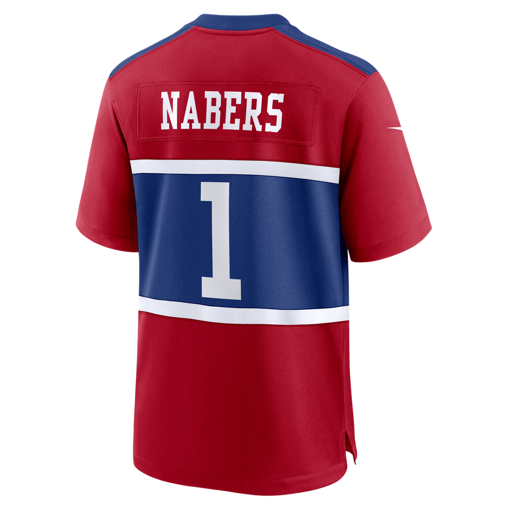 New York Giants Malik Nabers Nike Royal Player Game Jersey