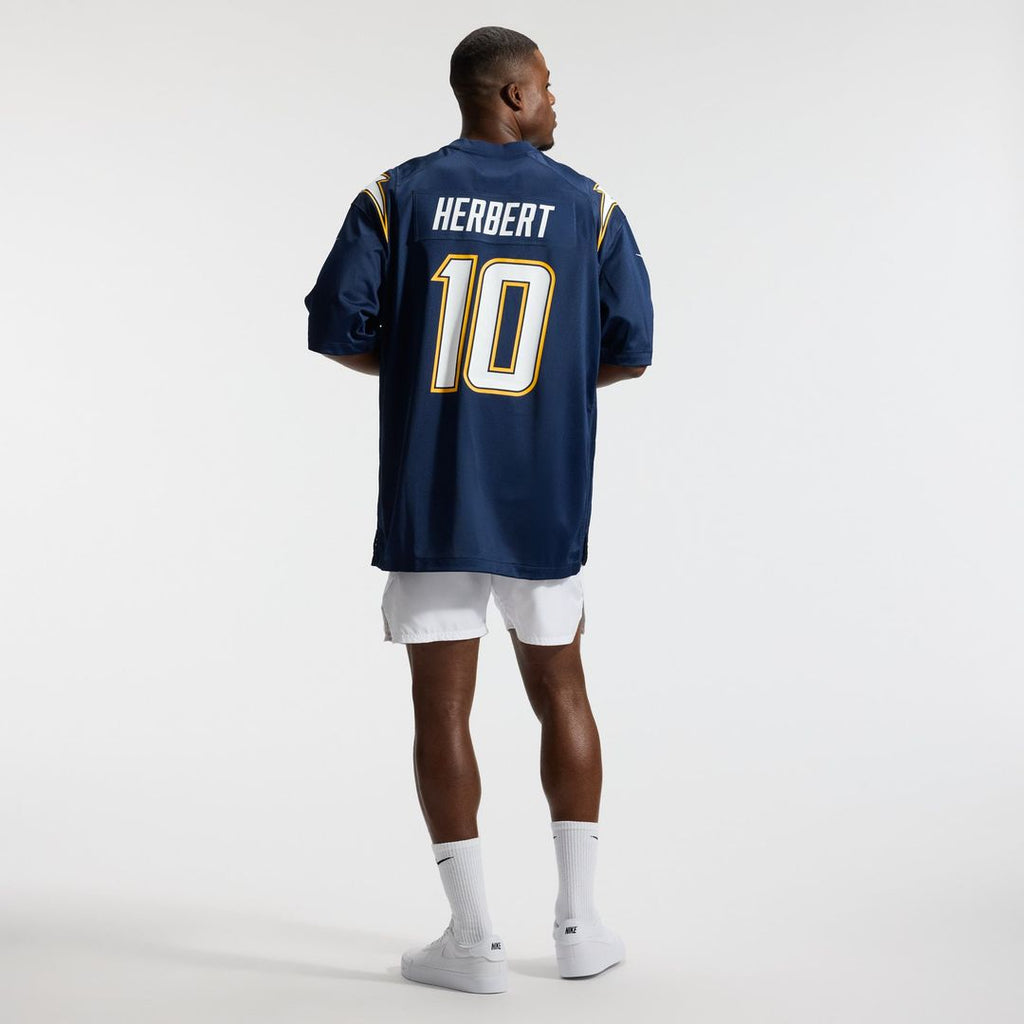 Los Angeles Chargers Justin Herbert Nike Gold Alternate Charger Power Game Player Jersey
