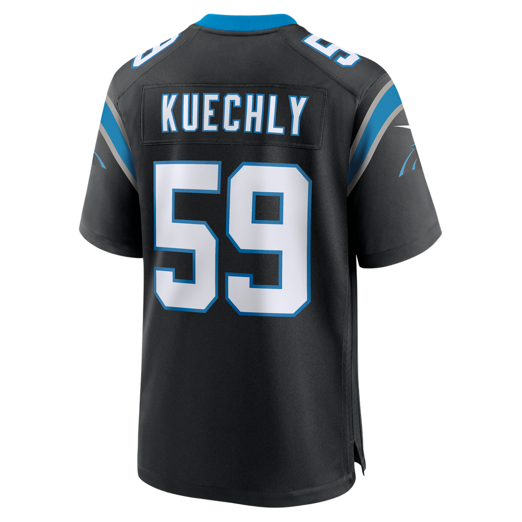 Carolina Panthers Luke Kuechly Nike Black Team Game Jersey